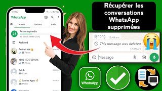 Comment Recuperer Les Messages Supprimés Sur whatsapp 2024 [upl. by Manas]