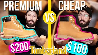 Premium Timbs VS Basic Timberland Boots CUT IN HALF [upl. by Moran486]