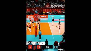 Incredible Fake in Volleyball😲 volleyball trollface [upl. by Alfreda]