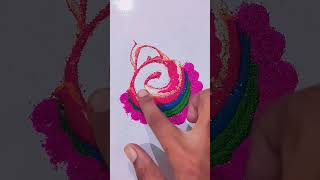 DIV diwali special rangoli idea viralvideo art bts diy status new simple rangoli diwali [upl. by Cris]