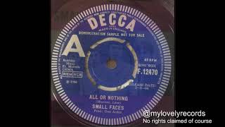 The Small Faces All or nothing UK Decca 1966 Mod classic [upl. by Neitsirhc]