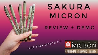 Best Fineliner Out There  Sakura Micron Pigma Pen Review  Reviews [upl. by Nnayllehs]