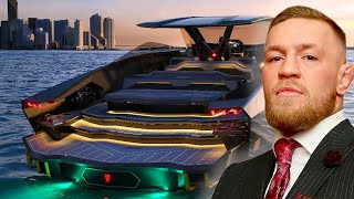 Conor McGregor Enjoys Monaco Grand Prix Qualifying in His 4 million Lamborghini Yacht [upl. by Owain340]