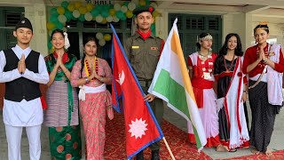 GHAR HAAMRO NEPAL  NEPALIFOLKSONGCOVER DANCE BY AMARSINGH SCHOOL POKHARA [upl. by Freud]