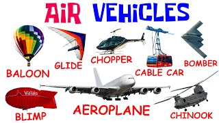 USEFUL Air Vehicle Words  English Vocabulary [upl. by Aihselef]