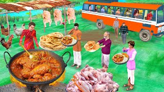 New Delhi Wala Ka Chicken Changezi Paratha Chicken Curry Street Food Hindi Kahaniya Moral Stories [upl. by Jaenicke]