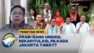 FULL PramRano Unggul Rekapitulasi Suara Pilkada Jakarta Selesai Satu Putaran  Primetime News [upl. by Aennil927]