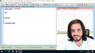 AULA 8  APRENDENDO A PROGRAMAR  COMO USAR VETORES NO VISUALG [upl. by Eeniffar]