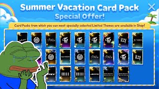 superstar jypnation 8th Anniversary Summer Vacation Card Pack over 500k rp for what [upl. by Laird]