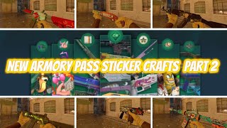 New Armory pass sticker crafts part 2 in cs2 [upl. by Row]