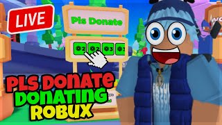 🔴Live🔴💸100 Robux Spin the Wheel💸🔴Goal 900K RSD  Pls Donate Live 💸 plsdonate live robux [upl. by Quitt850]