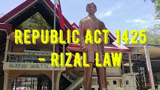 Republic Act 1425  Rizal Law [upl. by Wendeline698]