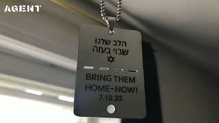 Agent  Jewelry and Necklaces  Stainless Steel Israel ‘Bring Them Home Now’ Dog Tag Necklace [upl. by Nett]