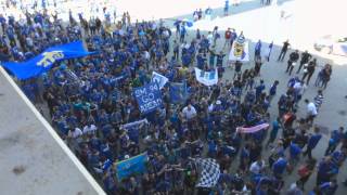 Entrada afición Real Oviedo en León [upl. by Uball]