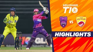 New York Strikers vs Team Abu Dhabi  Abu Dhabi T10  Match 22  Highlights  JioCinema amp Sports18 [upl. by Enahc32]