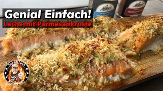 ich mache den BESTEN Parmesanlachs vom Pelletgrill [upl. by Olrak]