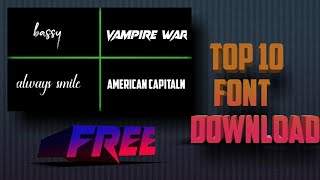 Top 10 fonts in alight motion  top 10 fonts download for free [upl. by Ennovyhs]