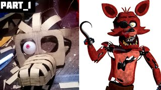 Part 1 Building Foxy Cosplay FNAF [upl. by Mchugh]