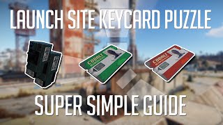 Launch Site Keycard Puzzle in 113 Seconds  Rust Monument Puzzles [upl. by Reaht]