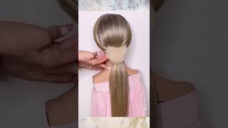 Sleek bun hairstyle tutorial  easy way to create beautiful and shiny sleek bun [upl. by Skardol]