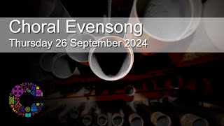 Choral Evensong  Thursday 26 September 2024  Chester Cathedral [upl. by Aymik802]