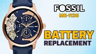 How To Change Battery FOSSIL ME1138 Watch [upl. by Ardehs]