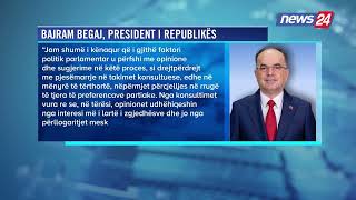 Zgjedhjet parlamentare 2025Presidenti Begaj përfundon takimet me partitëja dy datat që u sugjeruan [upl. by Nileuqay]