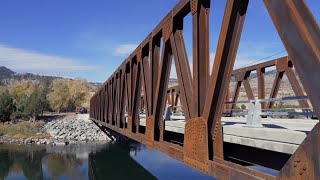 Historic Montana bridge reopens after more than two years [upl. by Munt]