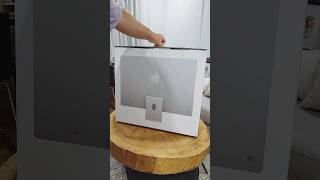 Unboxing my new Apple iMac 24 Retina 45K M3 8C CPU 8C GPU 2023 16GB 1TB SSD silver [upl. by Egiedan]