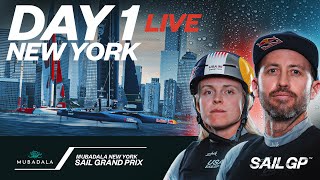 2024 Mubadala New York Sail Grand Prix  Day 1 [upl. by Tina]