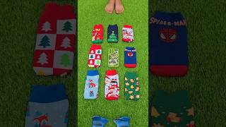 Super cool Christmas socks 🧑‍🎄 Fish sandals 🐠🐟 christmas shorts trending [upl. by Einafit]