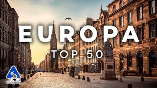 Top 50 Lugares e Destinos Mais Bonitos para Visitar na Europa  4K [upl. by Yebba]