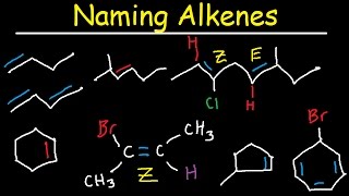 Naming Alkenes IUPAC Nomenclature Practice Substituent E Z System Cycloalkenes Organic Chemistry [upl. by Alaj]