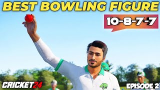 7 wickets get in one Innings  Cricket 24 My Career Mode 2 [upl. by Brieta]