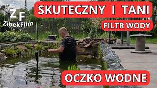 Filtr wody własnej roboty małe poprawki oczko wodne [upl. by Euqirne]