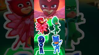 PJ Masks 🆚 Catboy 🆚 Owlette 🆚 Night Ninja 🆚 Gekko X Dance Song 🆚 Tiles Hop EDM Rush shorts [upl. by Tager215]