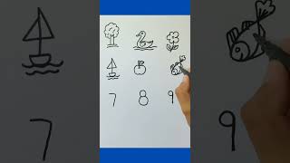 😳Creative and Easy Drawing from Numbers for Kids  Preschool Learning 🏫💥 magicalminds [upl. by Anailuy265]