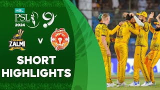 Short Highlights  Peshawar Zalmi vs Islamabad United  Match 33  HBL PSL 9  M1Z2U [upl. by Lussi140]