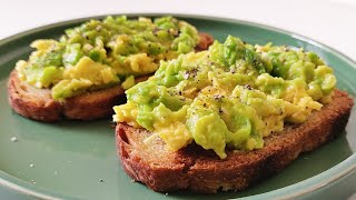 Best Simple Avocado Toast Recipe [upl. by Karlyn]