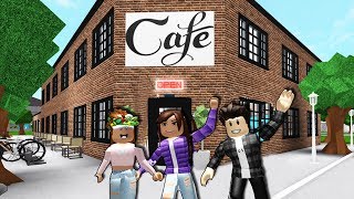 A FAN MADE MY COFFEE SHOP ☕  Amberry Coffee  Roblox Bloxburg [upl. by Lambertson]