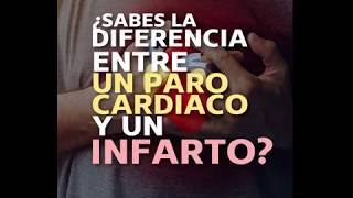 ¿Sábes la diferencia entre un paro cardiaco y un infarto [upl. by Shields]