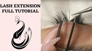 Eyelash Extensions 101  Full Tutorial on Application [upl. by Fleeta]