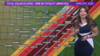 Total Solar Eclipse What Texas areas will spend the longest time in totality [upl. by Sternick]