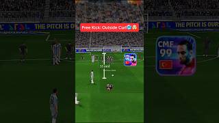 Free Kick Outside Curl🥶🤯 efootball efootball2025 gamer gameplay shorts shortsfeed [upl. by Tareyn]