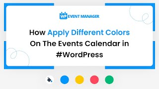 How Apply Different Colors On The Events Calendar in WordPress [upl. by Winfrid]