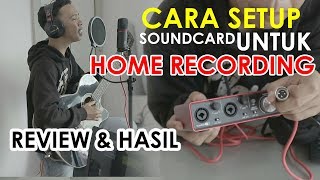 BASIC DASAR REKAMAN DENGAN SOUNDCARD FOCUSRITE SCARLET  REVIEW  tutorialhomerecording23 [upl. by Socin]