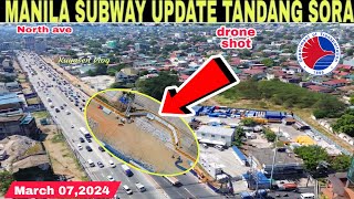 METRO MANILA SUBWAY UPDATE TANDANG SORA STATIONMarch 07build better morebuild3x [upl. by Marcel]