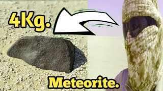 The biggest meteorite I found in the Desert weighing 4160 grams meteorite meteor [upl. by Ronym]