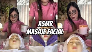 Masaje facial para que te relajes ✨ masajista massage asmr [upl. by Katherina]