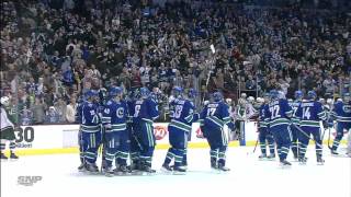 Canucks Vs Wild  Sami Salo 32 OT Winner  102211  HD [upl. by Regazzi]